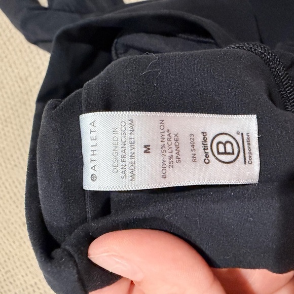Athleta Midnight Black Activewear Pants - Picture 4 of 7